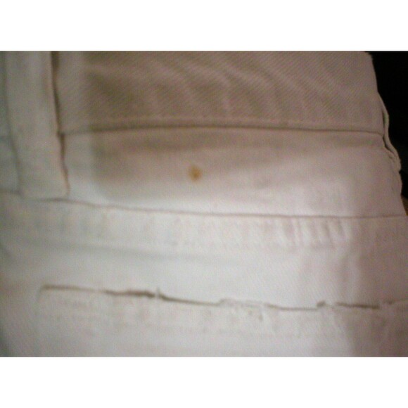 New NWT Womens 28 Designer Helmut Lang Italy Jeans White Skinny Destroyed Ripped - Picture 12 of 12